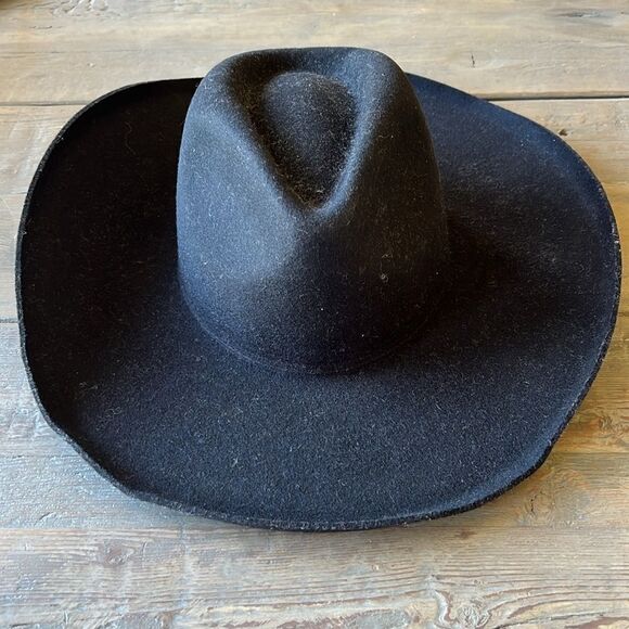 Free People x Lack of Color Melodic Black Felt Fedora Size Medium NWT $130 main image 3